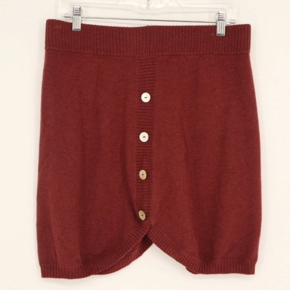 Aventura Women's Valentina Skirt Size Medium‎ Organic Cotton Pomegranate Knit